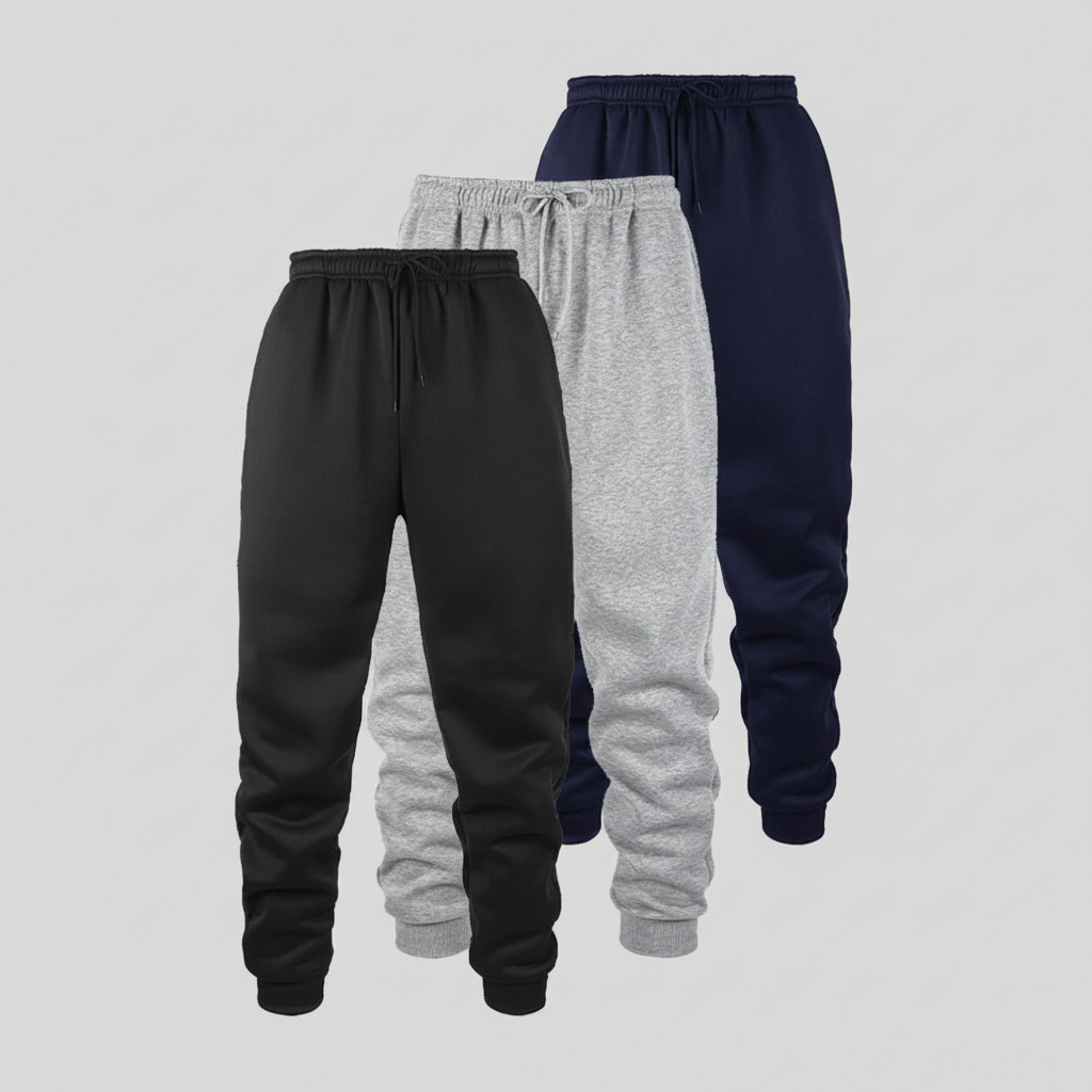 Mens Jogging Pants - Light Gray Background
